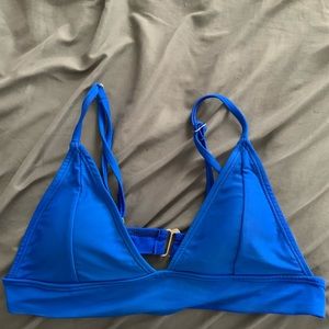 blue bikini top